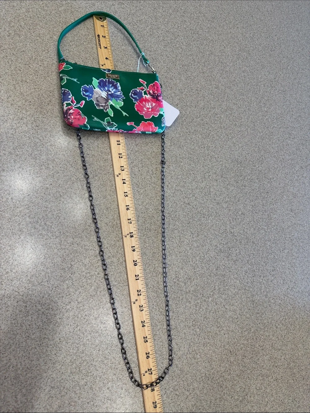 Kate Spade Green Floral Crossbody Bag/handbag